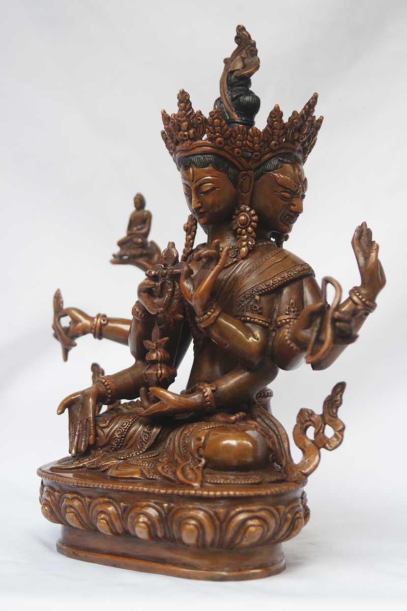 Ushnisha Vijaya Aka. Namgyalma Statue, chocolate Oxidize