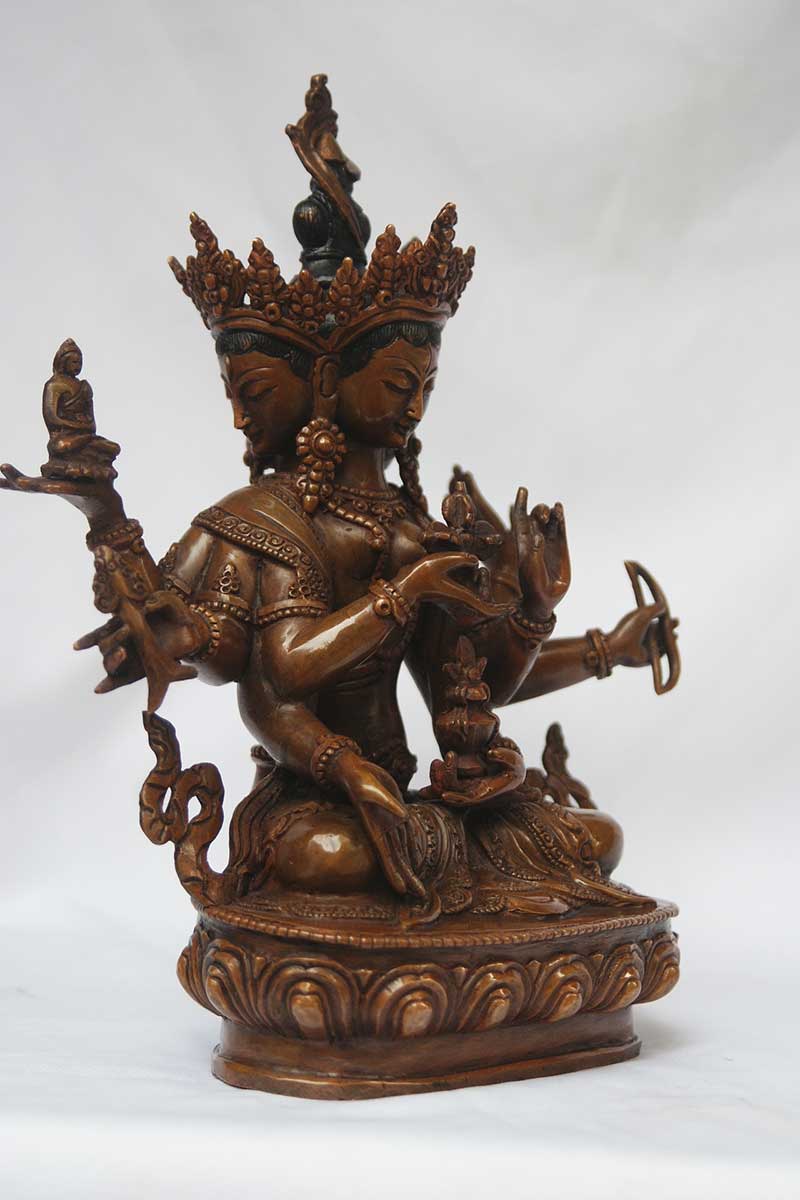 Buddhist Statues : Ushnisha Vijaya Aka. Namgyalma Statue, Chocolate ...