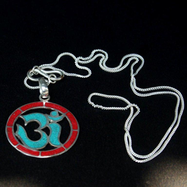 Om Locket Pendant <span Style=