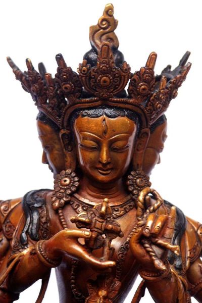 Ushnisha Vijaya Aka. Namgyalma, chocolate Color Oxidation, old Post, remakable