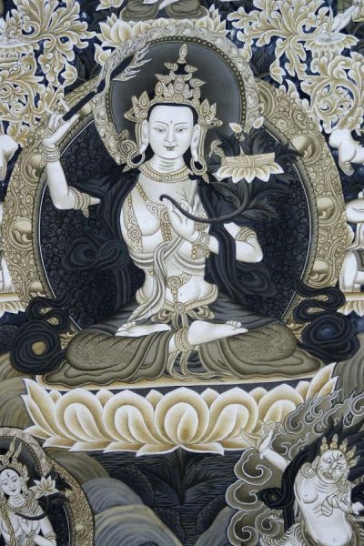 Manjushri Grayscale Black <span Style=