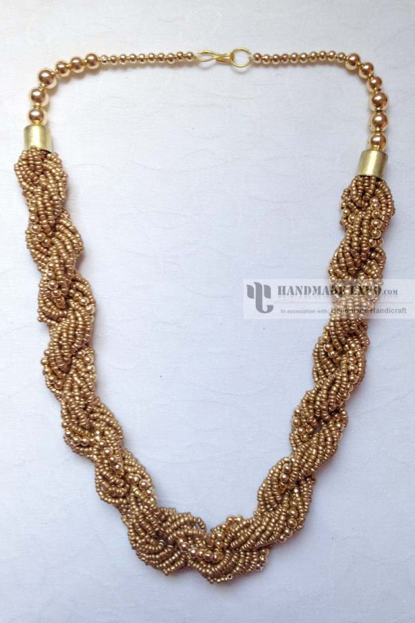 Stylish Beads Yak Bone Necklace, Handmade In Nepal