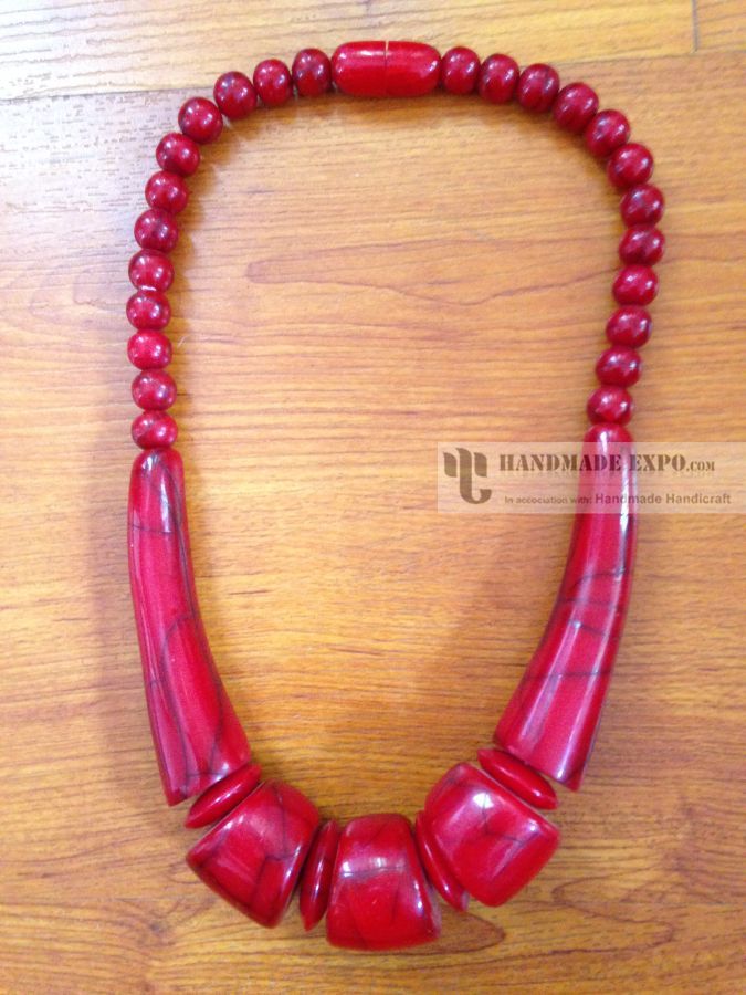 African Tribal Bone Yak Bone Necklace, Handmade In Nepal