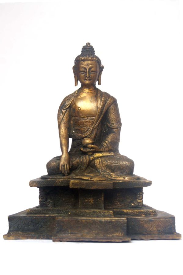 Shakyamuni Buddha On Throne, <span Style=