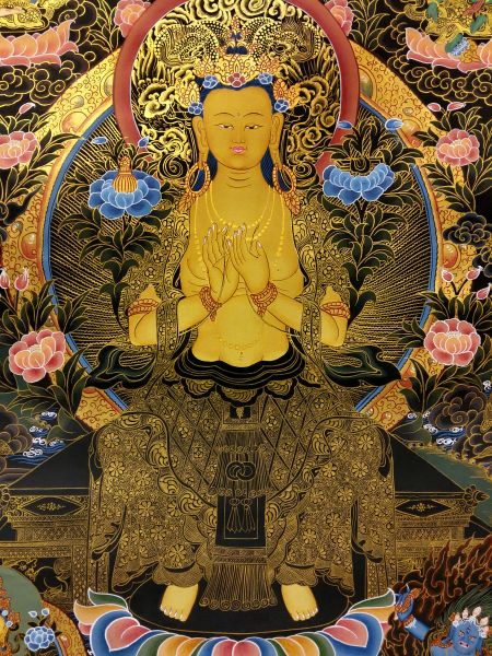 Maitreya Buddha Tibetan Thangka