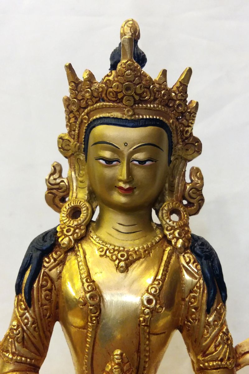 Aparimita Statue Full Gold Plated, Chepame, Amitayus