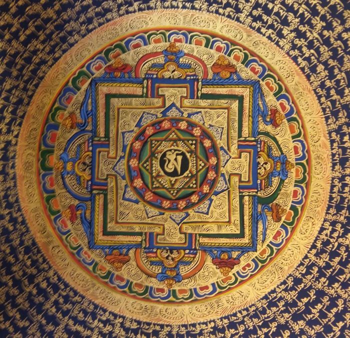 Om Mani Padme Hum Mandala Thangka