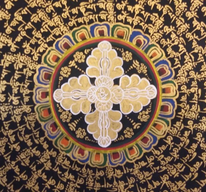 Om Mani Padme Hum Mandala Thangka