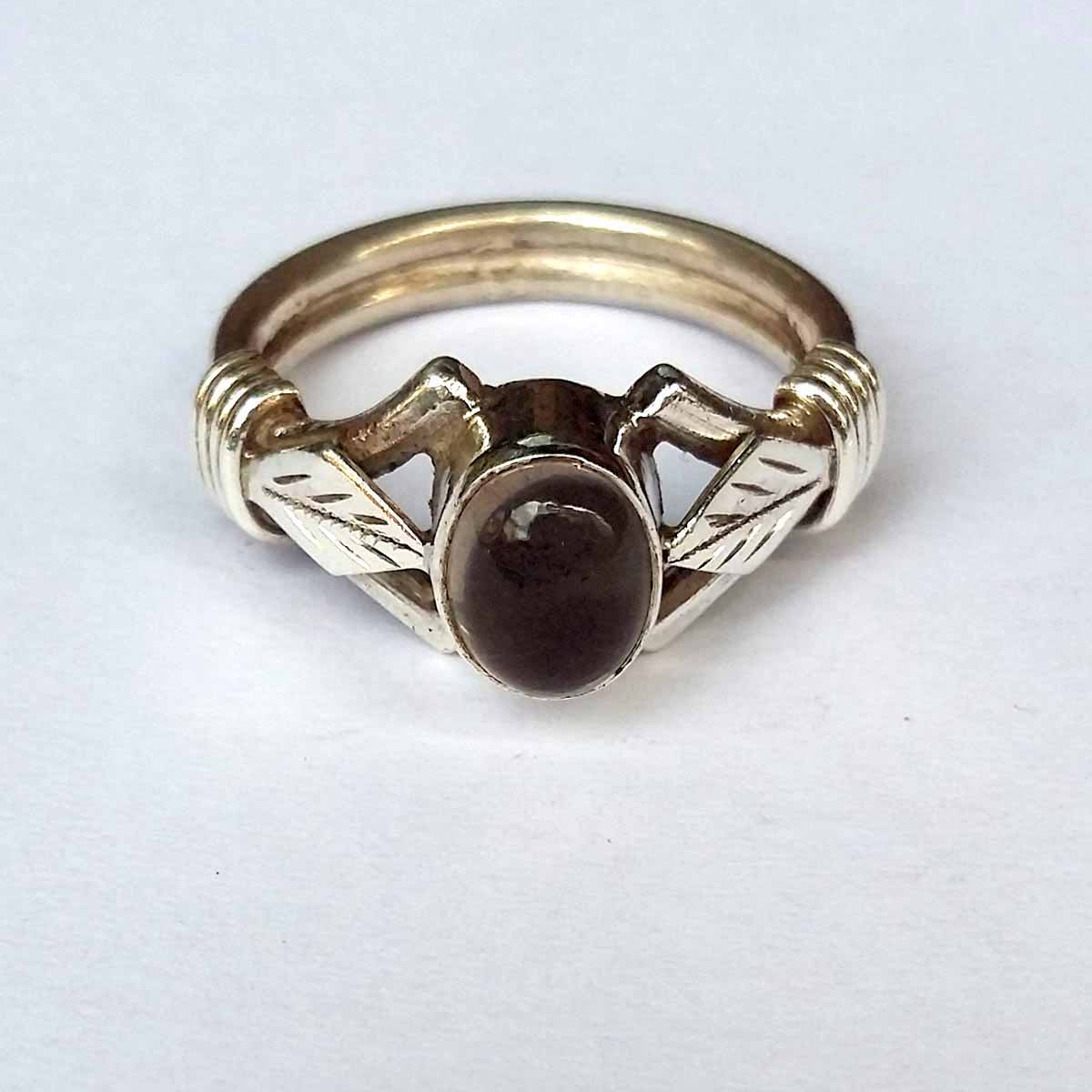 Sterling Silver Ring Amethyst Stone