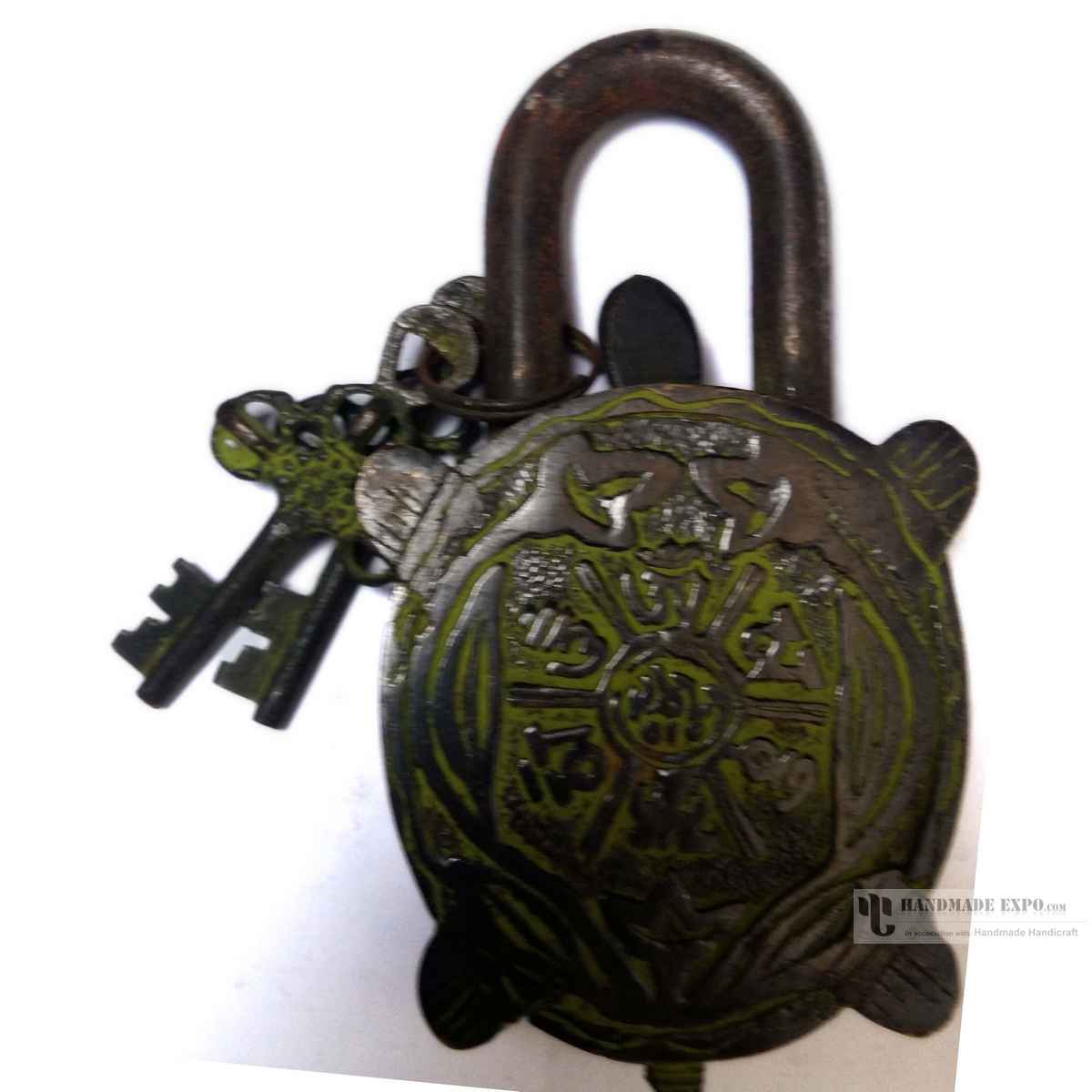Turtle antique Patina Brass Door Locks