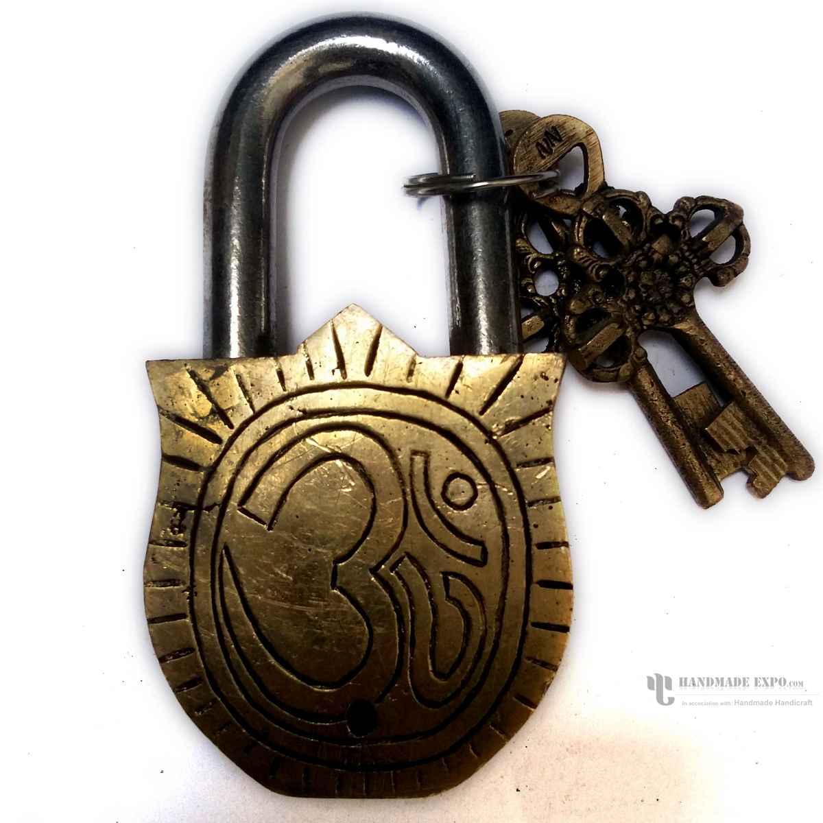 Ganesh glossy Brass Door Locks