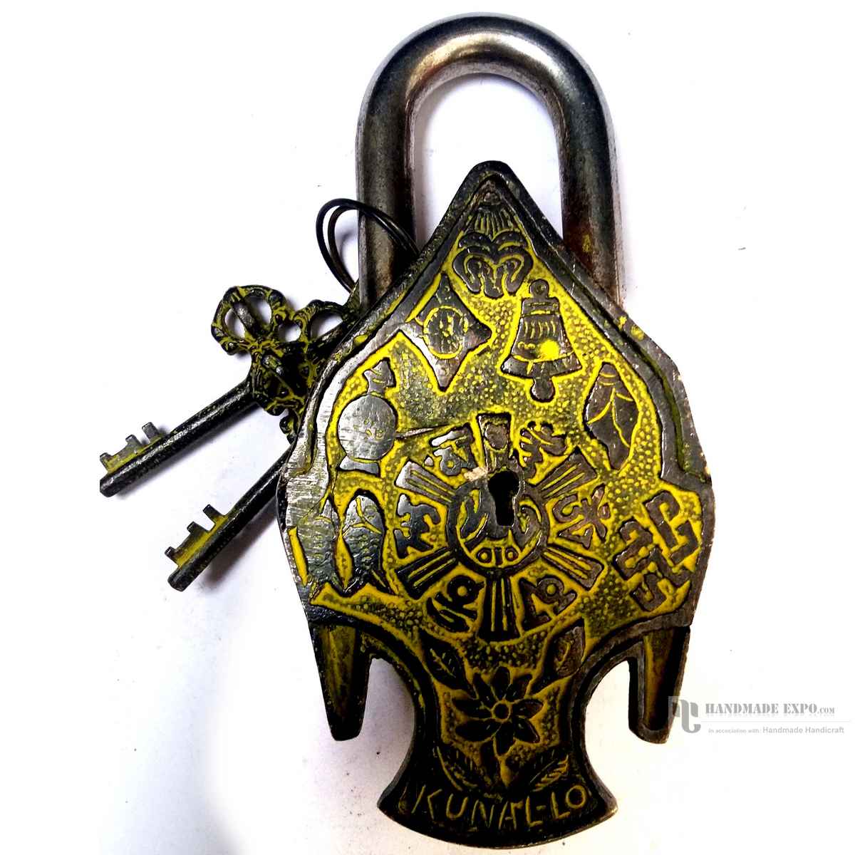 Buddha Head antique Patina Brass Door Locks
