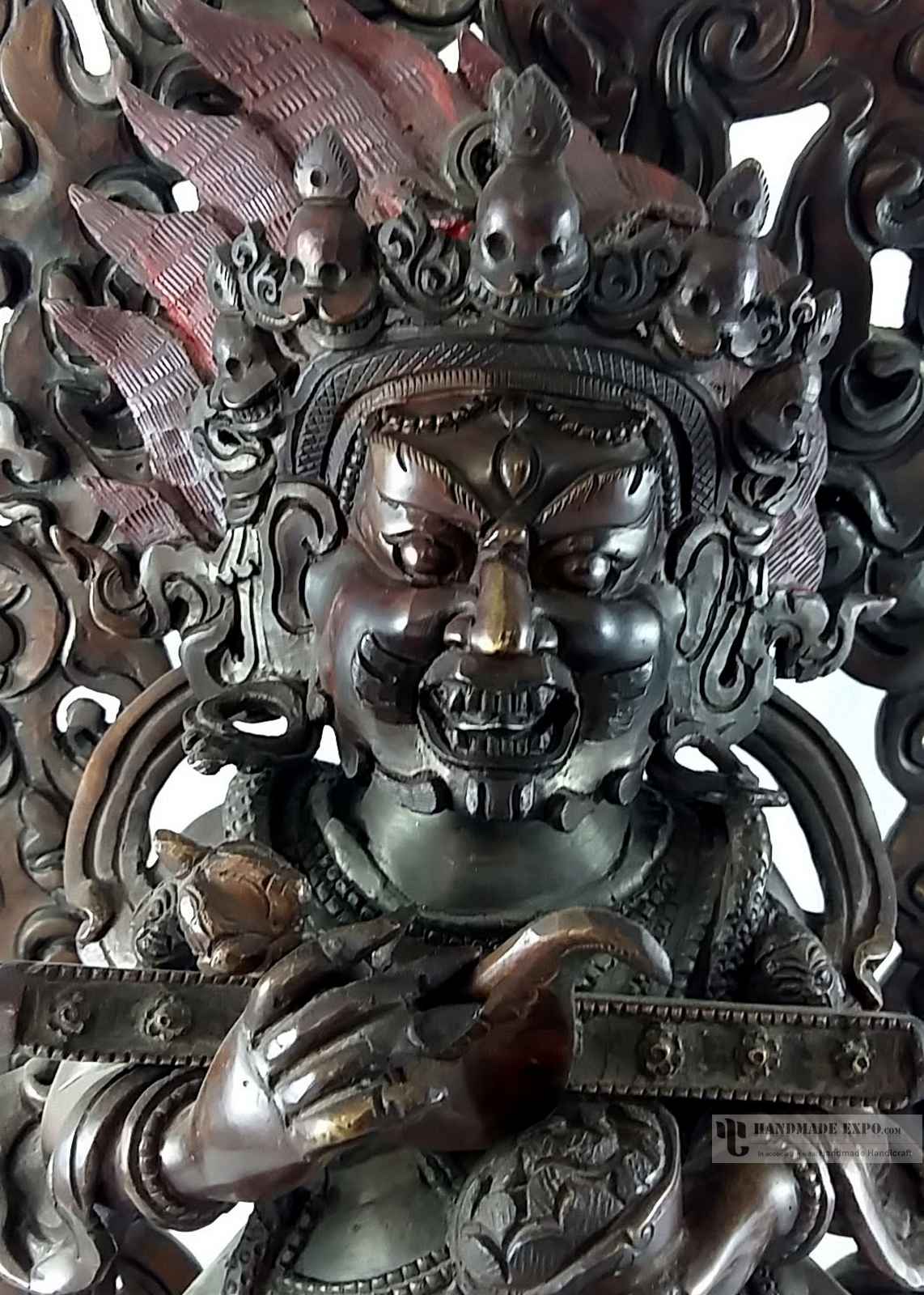 Statue Of Safu Mahakala Panjaranatha- Oxidized
