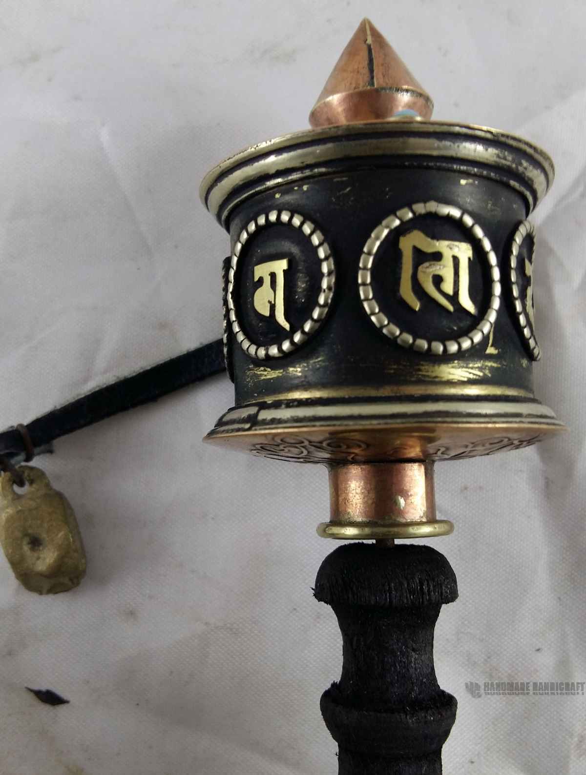 Brass Hand Held Prayer Wheel