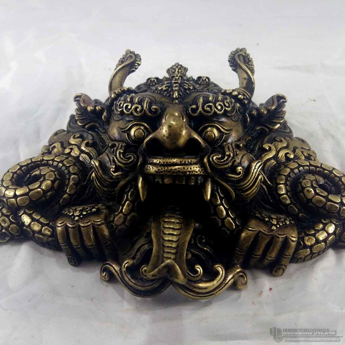 Nepali Handmade Cheppu Metal Mask