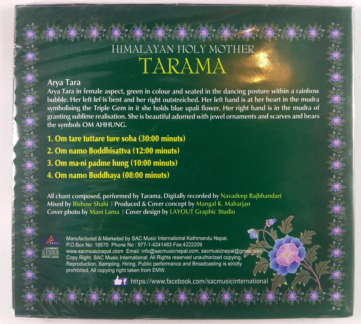 Himalayan Holy Mother Tara- Mantra Audio Cd