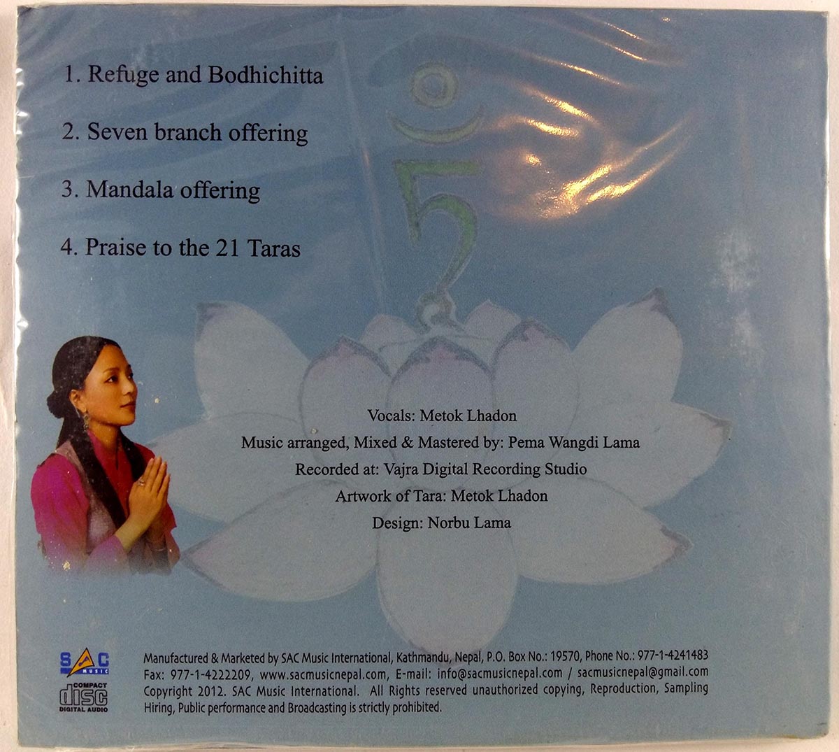 Meditative Buddhist Chants 2 green Tara Offering -mantra Audio Cd