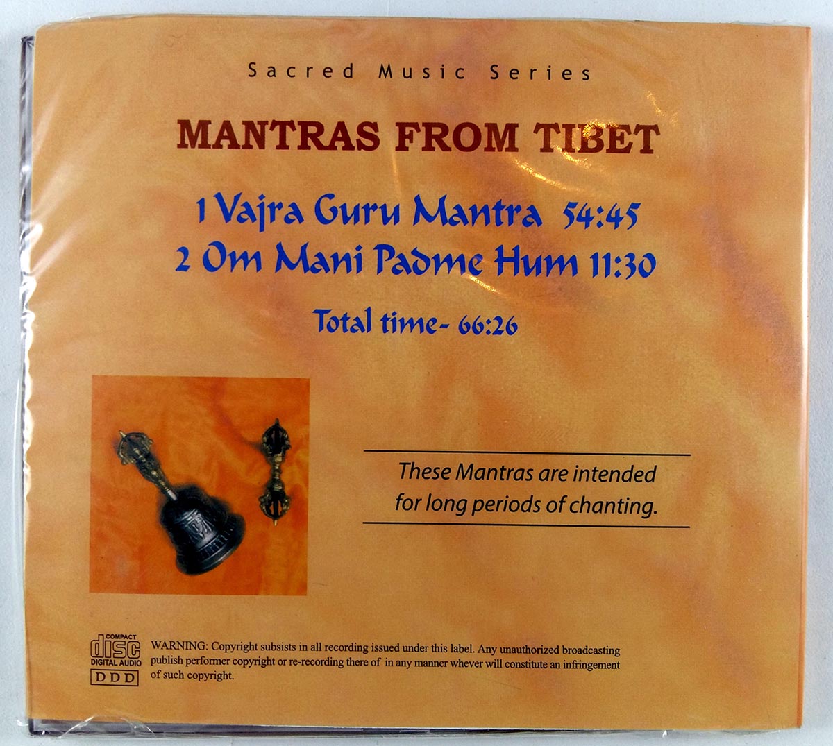 Mantras From Tibet- Mantra Audio Cd