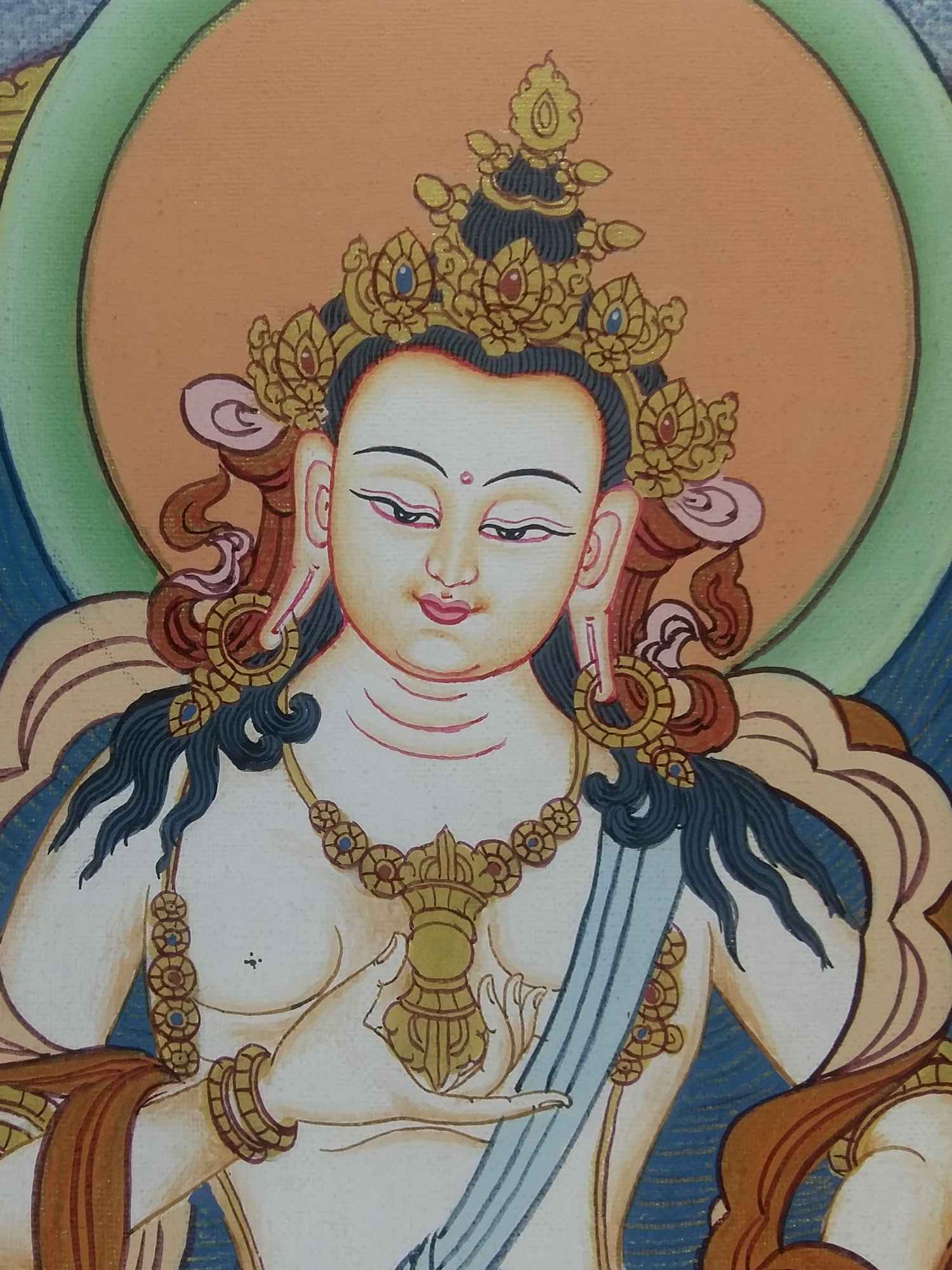 Tibetan Thangka Vajrasattva <span Style=