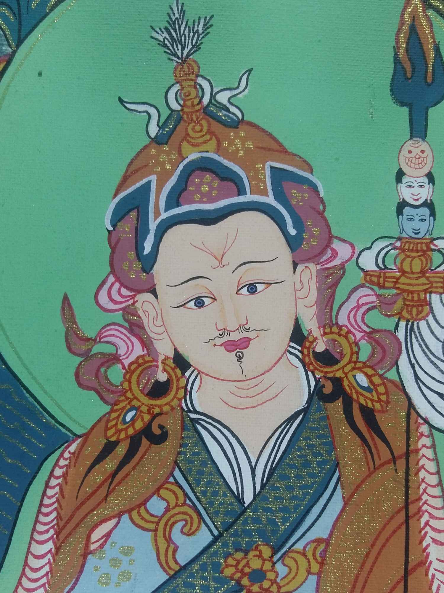 Tibetan Thangka Padmasambhava, <span Style=