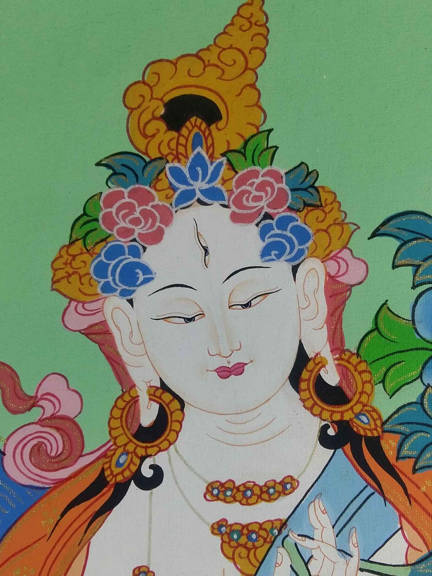 Tibetan Thangka White Tara