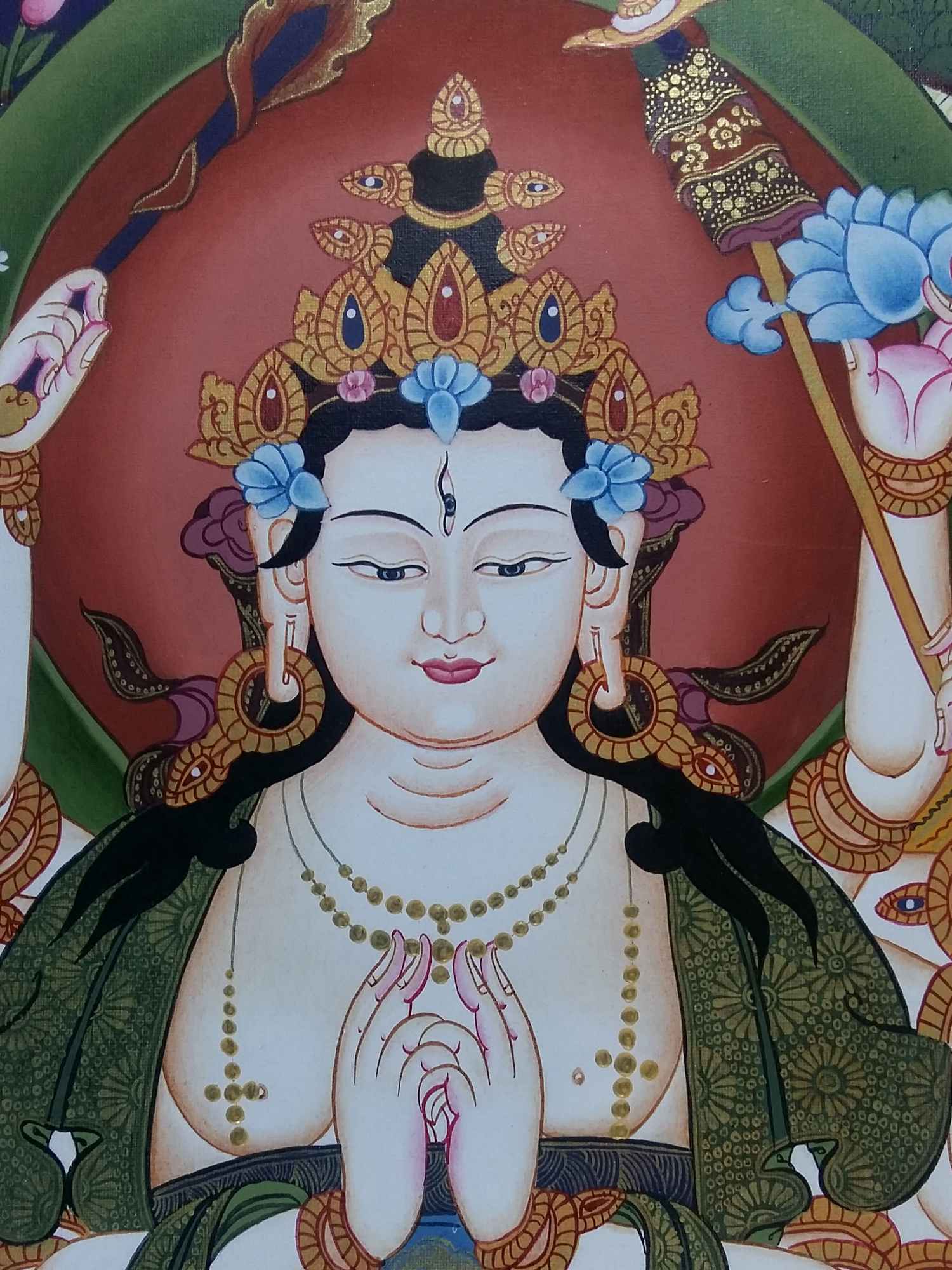 Tibetan Thangka Cundi Lokeshvara <span Style=