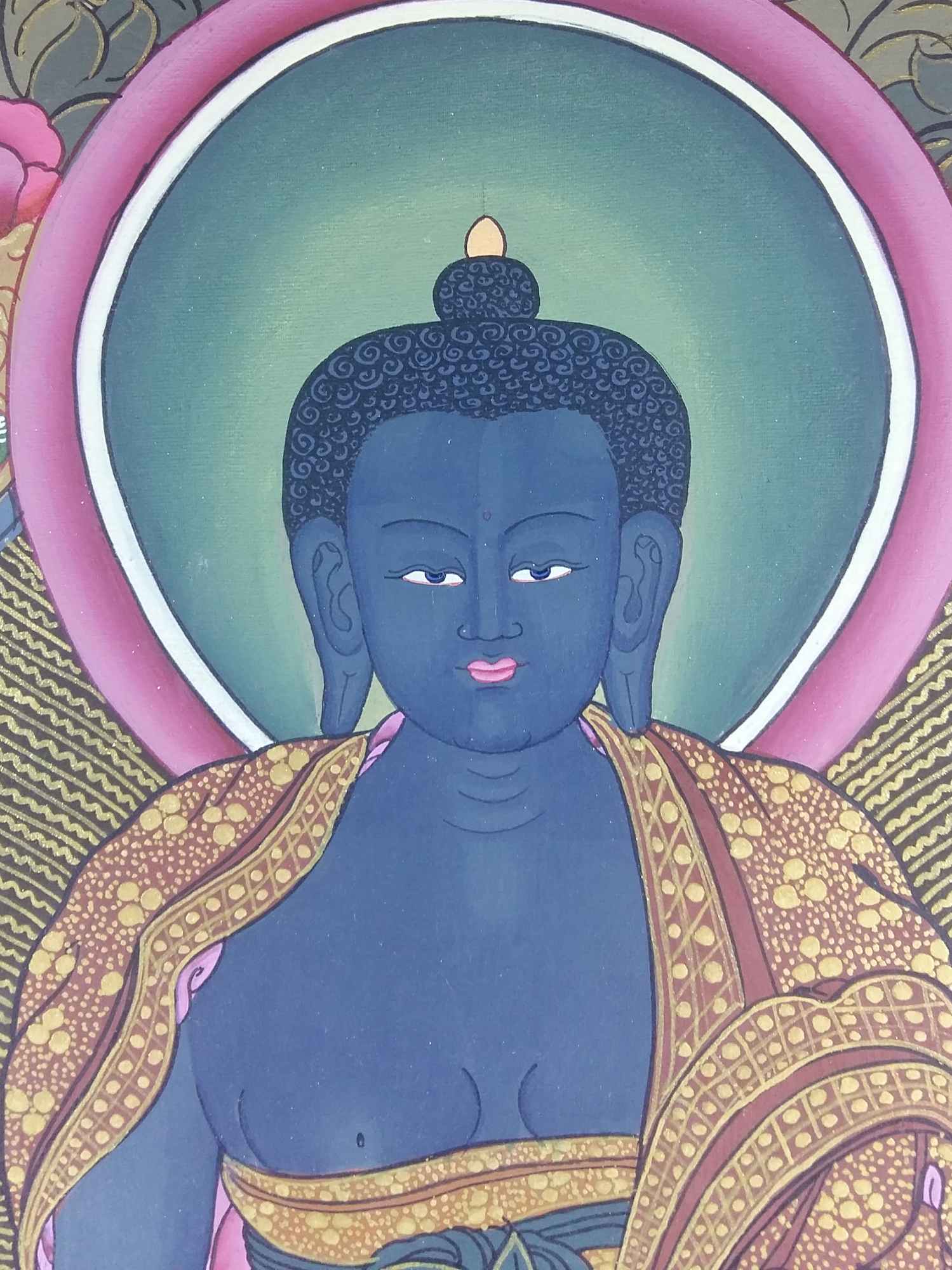 Tibetan Thangka Medicine Buddha <span Style=