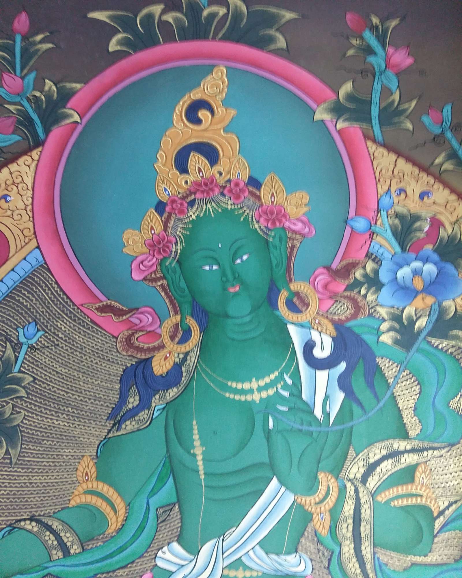 Tibetan Thangka Green Tara