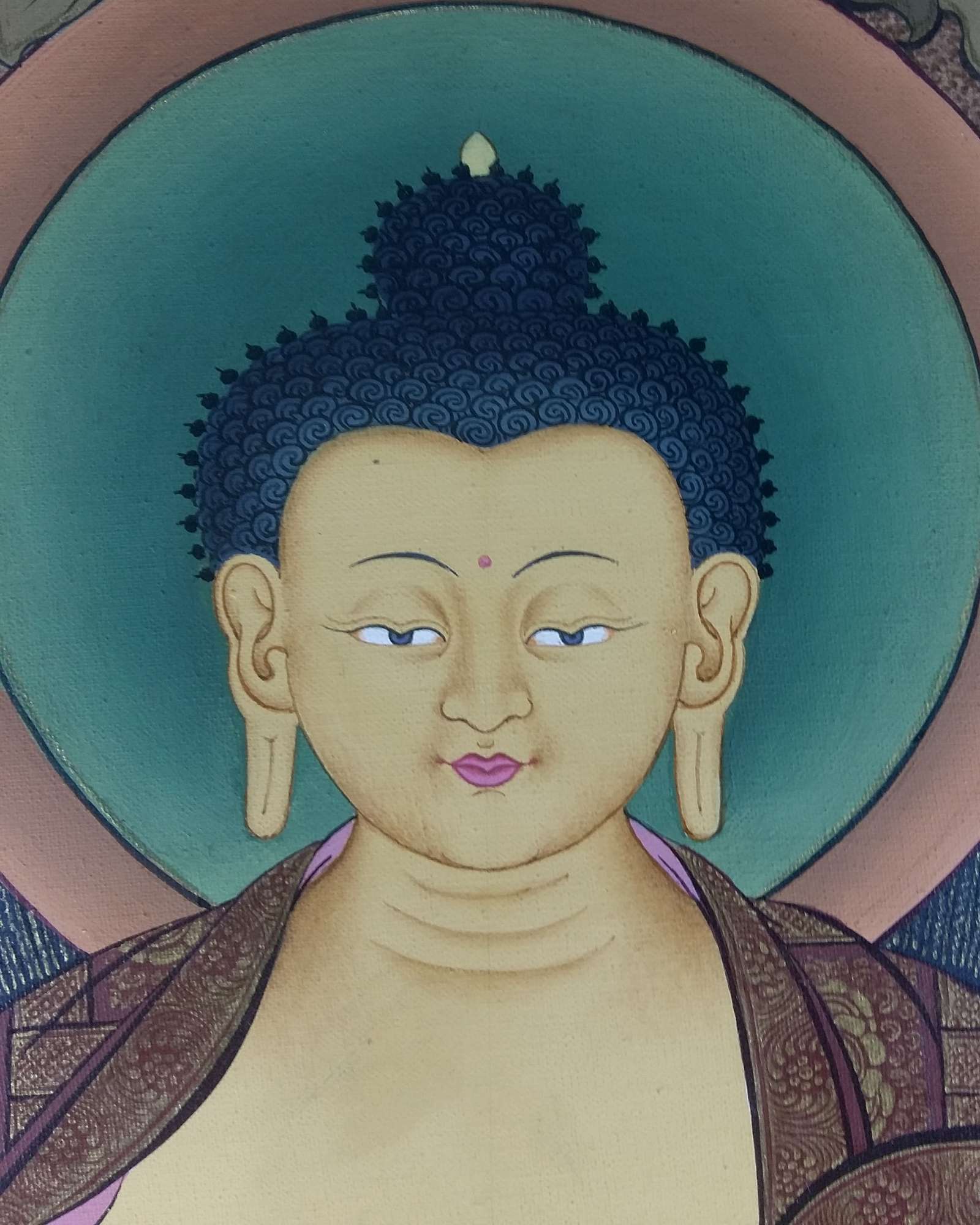 Tibetan Thangka Shakyamuni Buddha