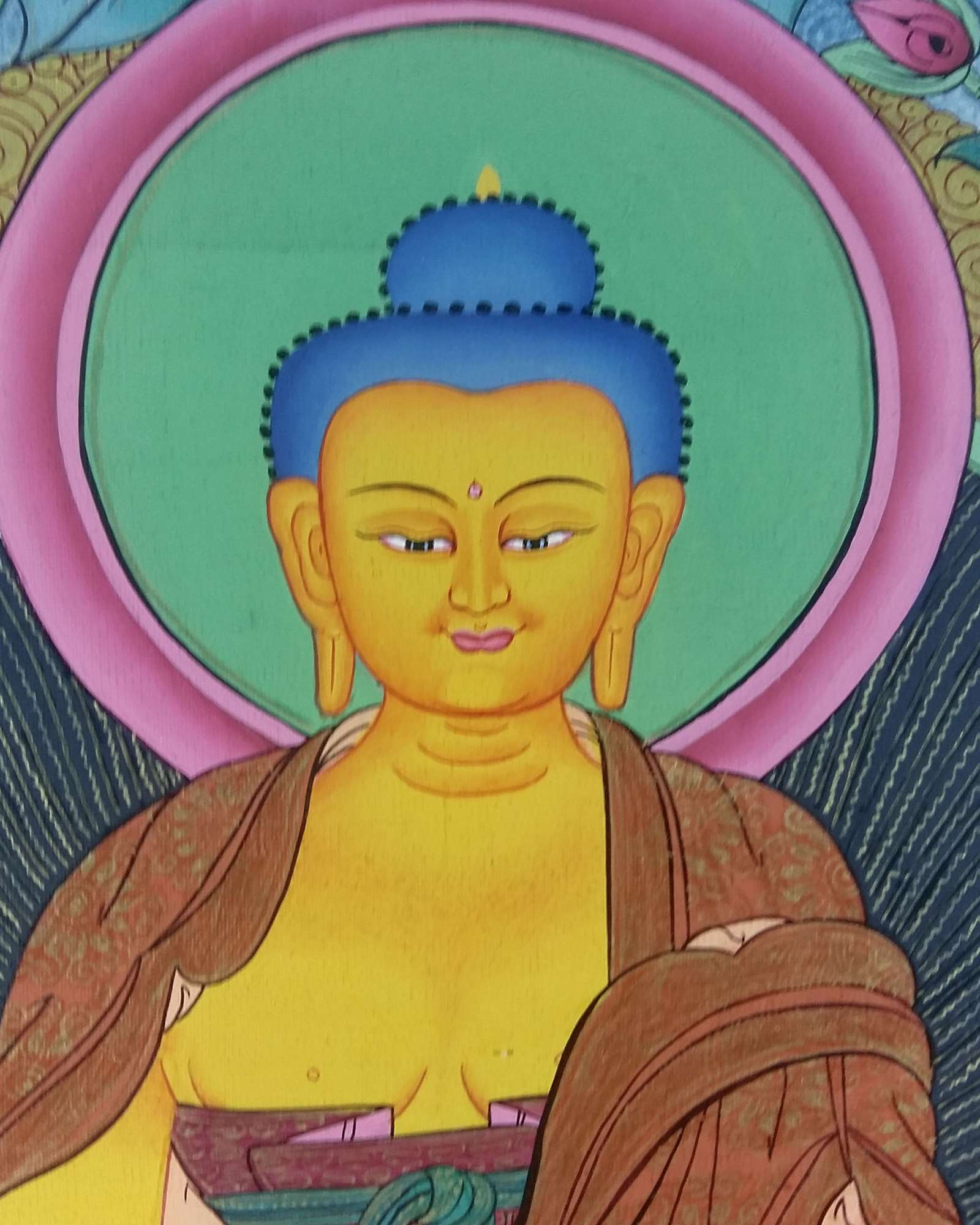 Tibetan Thangka Shakymauni Buddha <span Style=