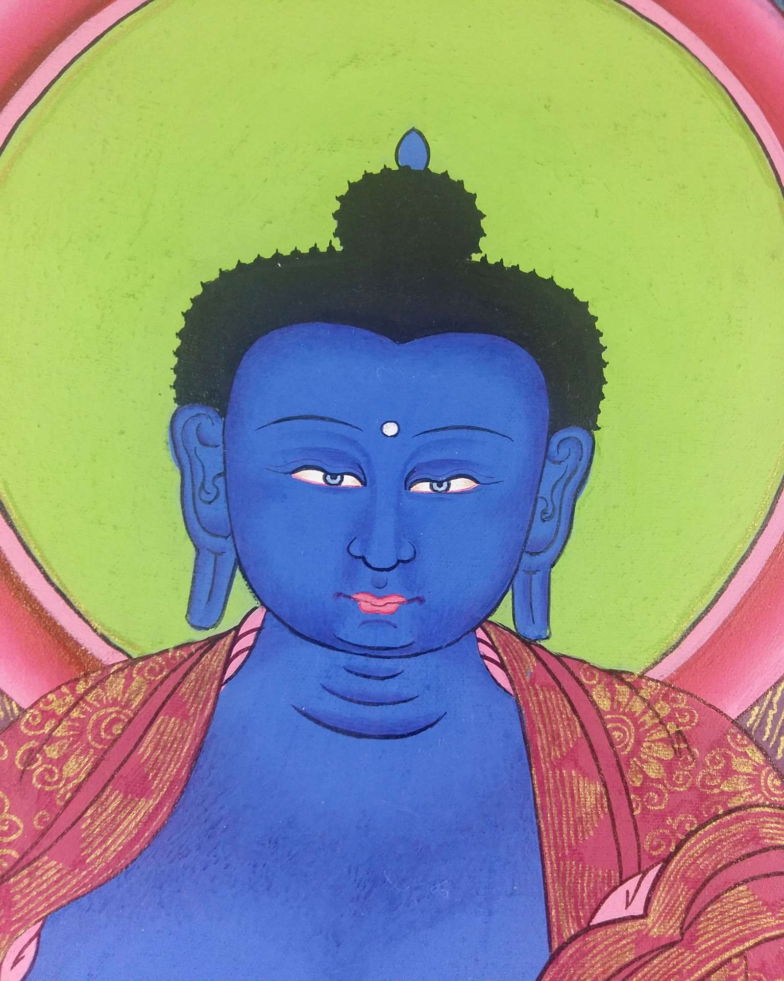 Tibetan Thangka Medicine Buddha