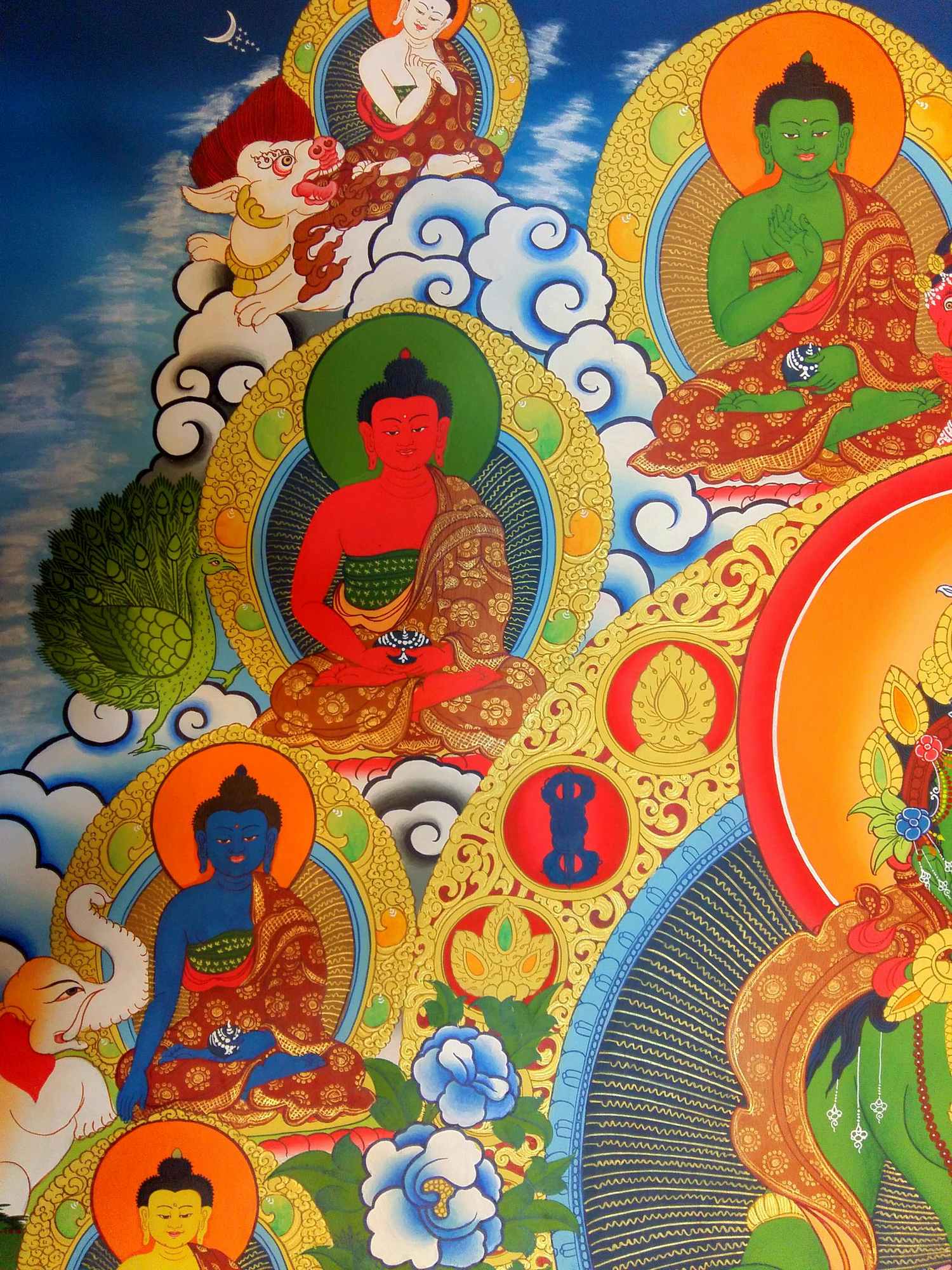 Green Tara Thangka <span Style=