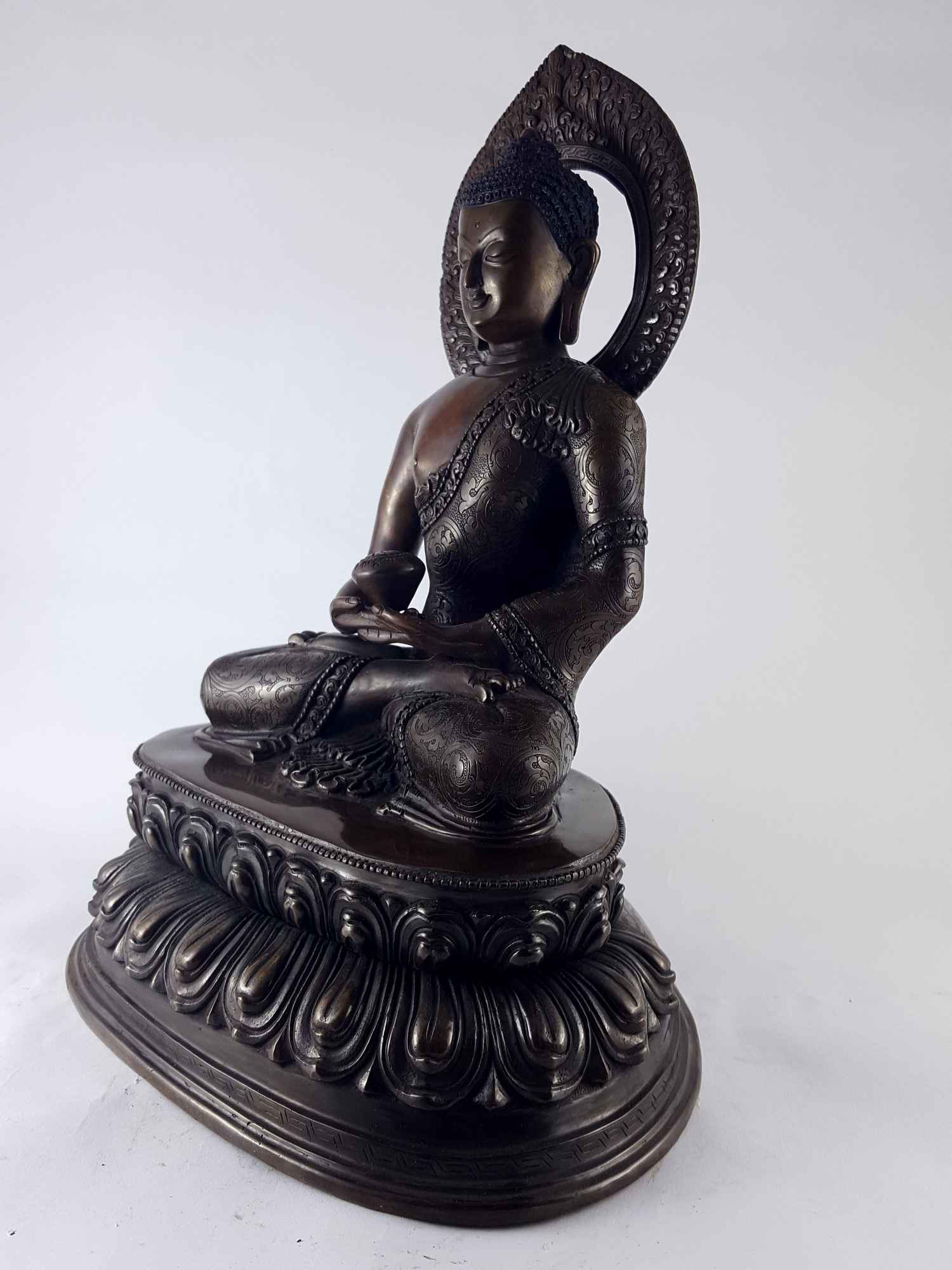 Amitabha Buddha Statue - Copper Oxidized <span Style=