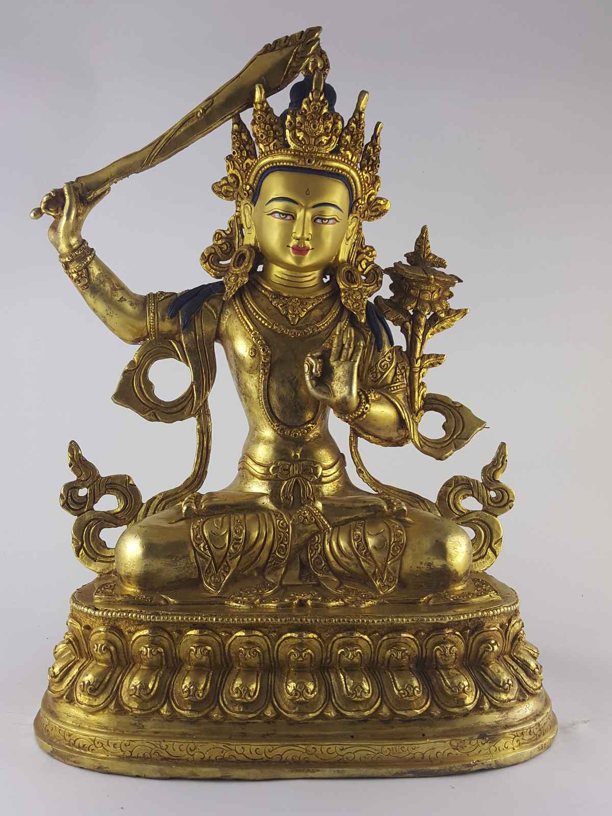 Manjushri Statue Copper <span Style=