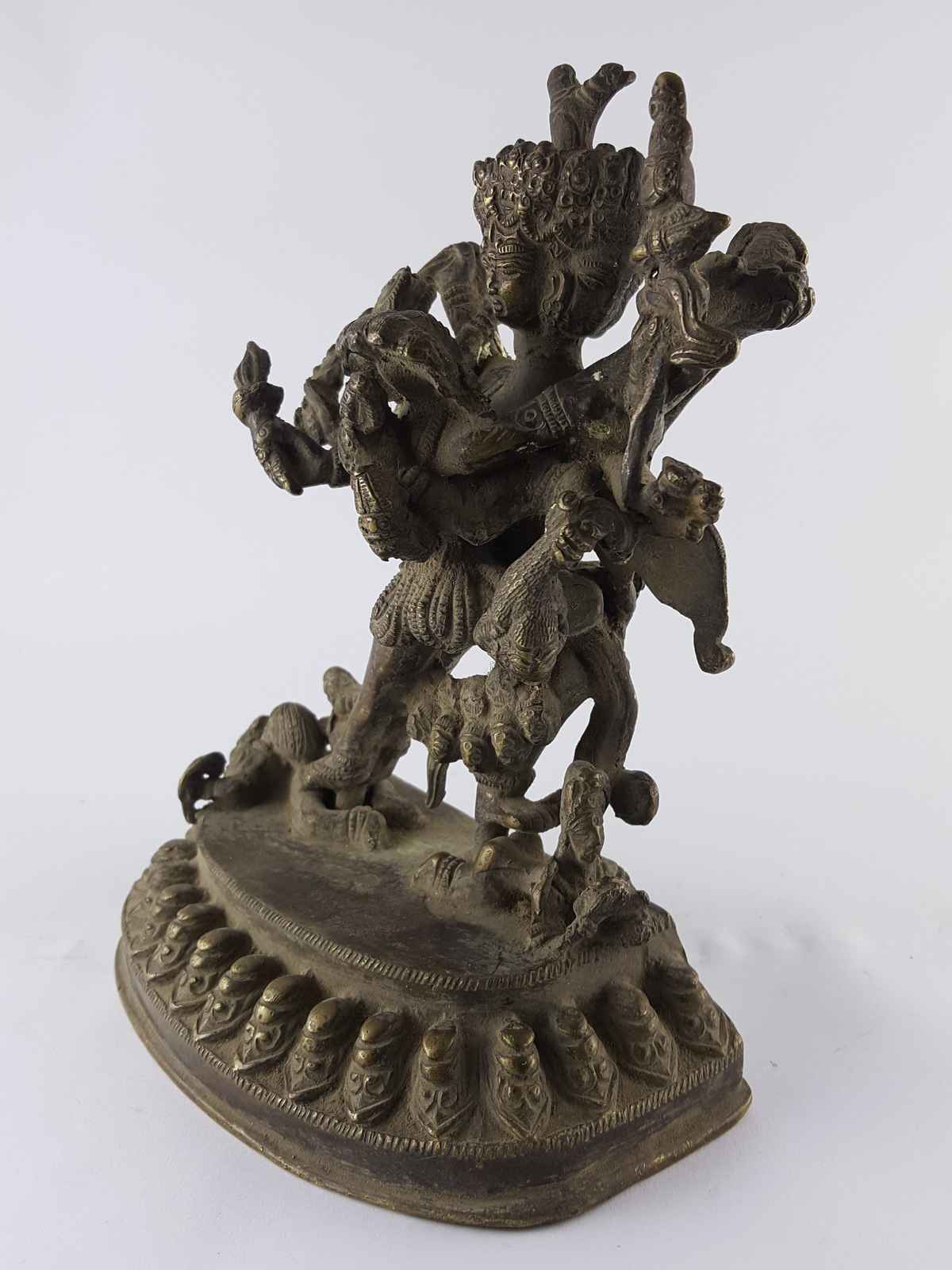 Antique Chakrasamvara - Heruka Statue <span Style=