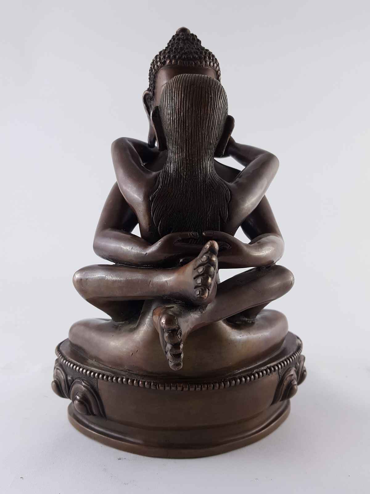 Yang - Ying Reverse Samantabhadra Statue master Quality, unique, rare Find, oxidized