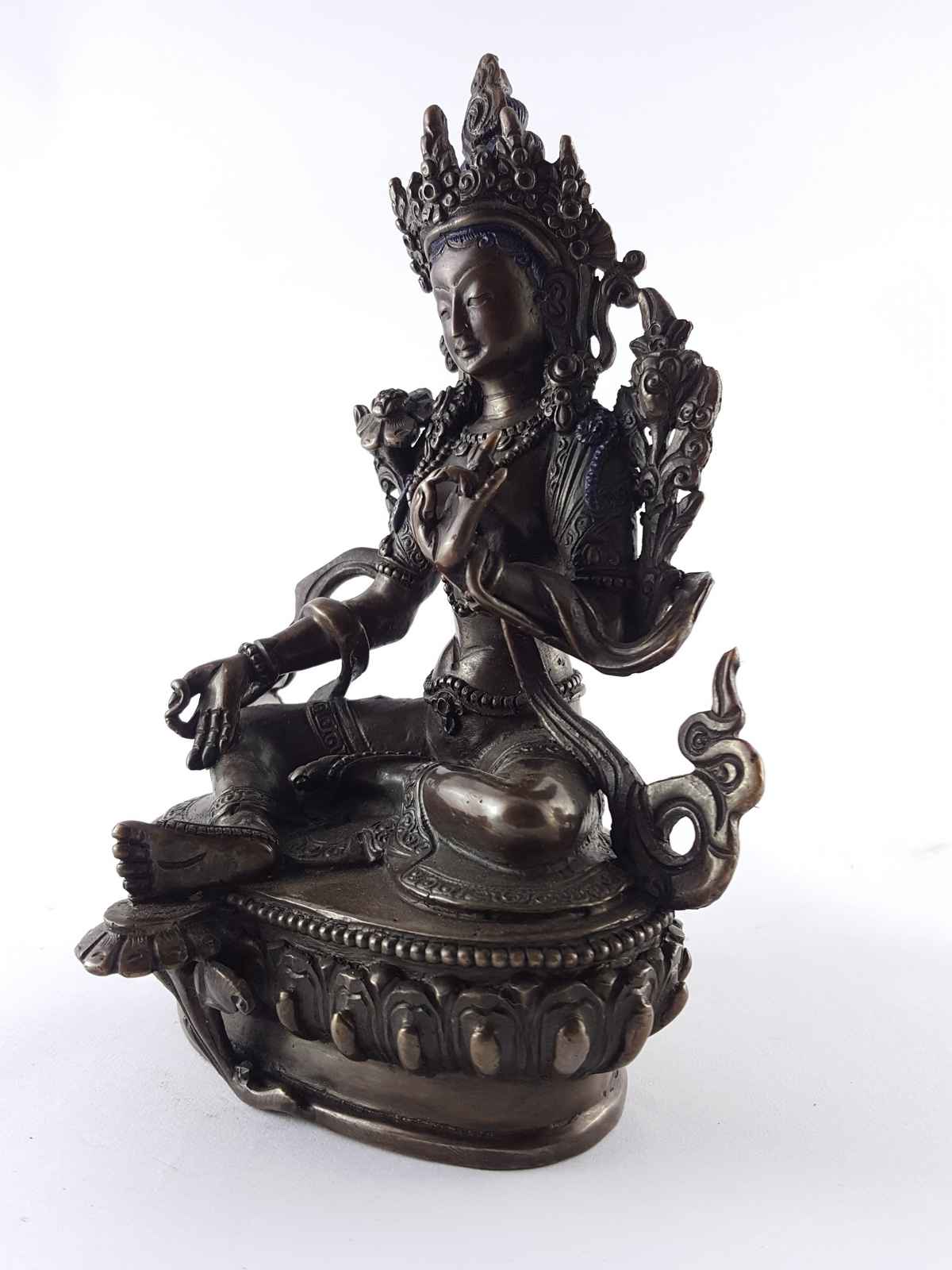 Green Tara Statue <span Style=