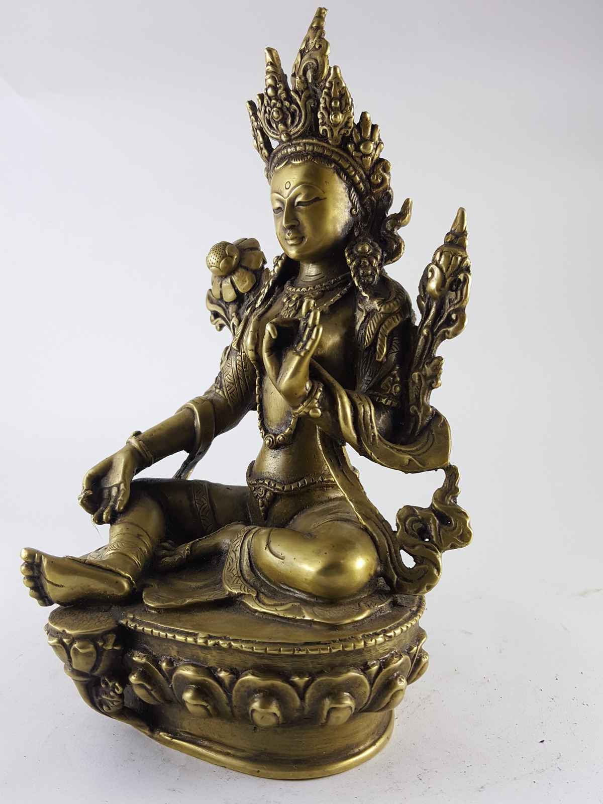 Brass Green Tara High Quality Statue