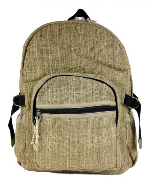 Natural Hemp Backpack Bag