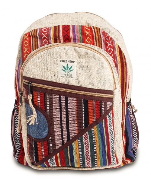 Natural Hemp Backpack Bag