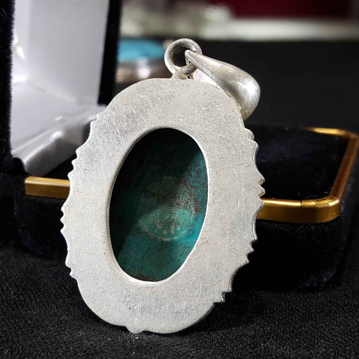 Tibetan Tourquise Handmade Silver Pendant