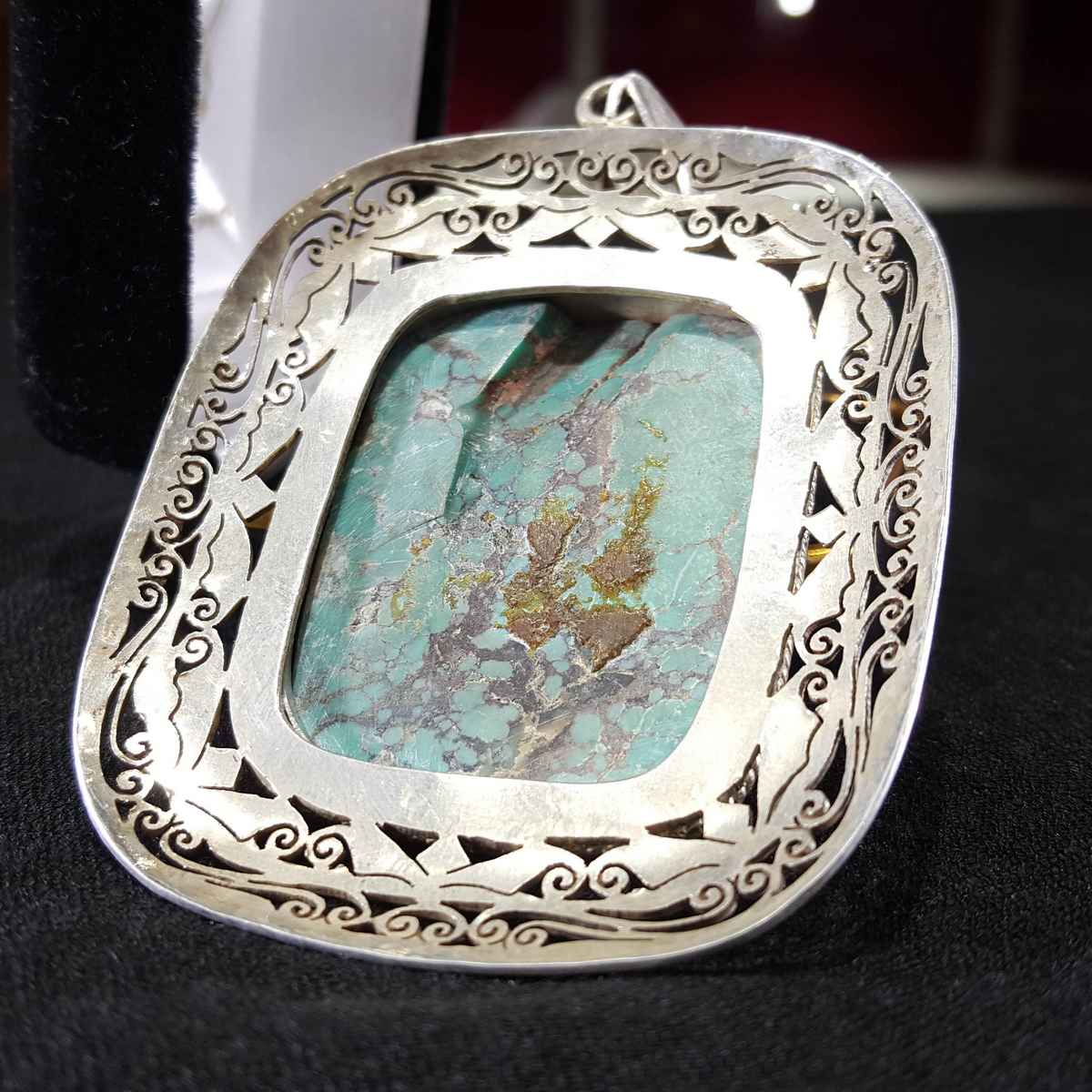 Tibetan Tourquise Handmade Silver Pendant