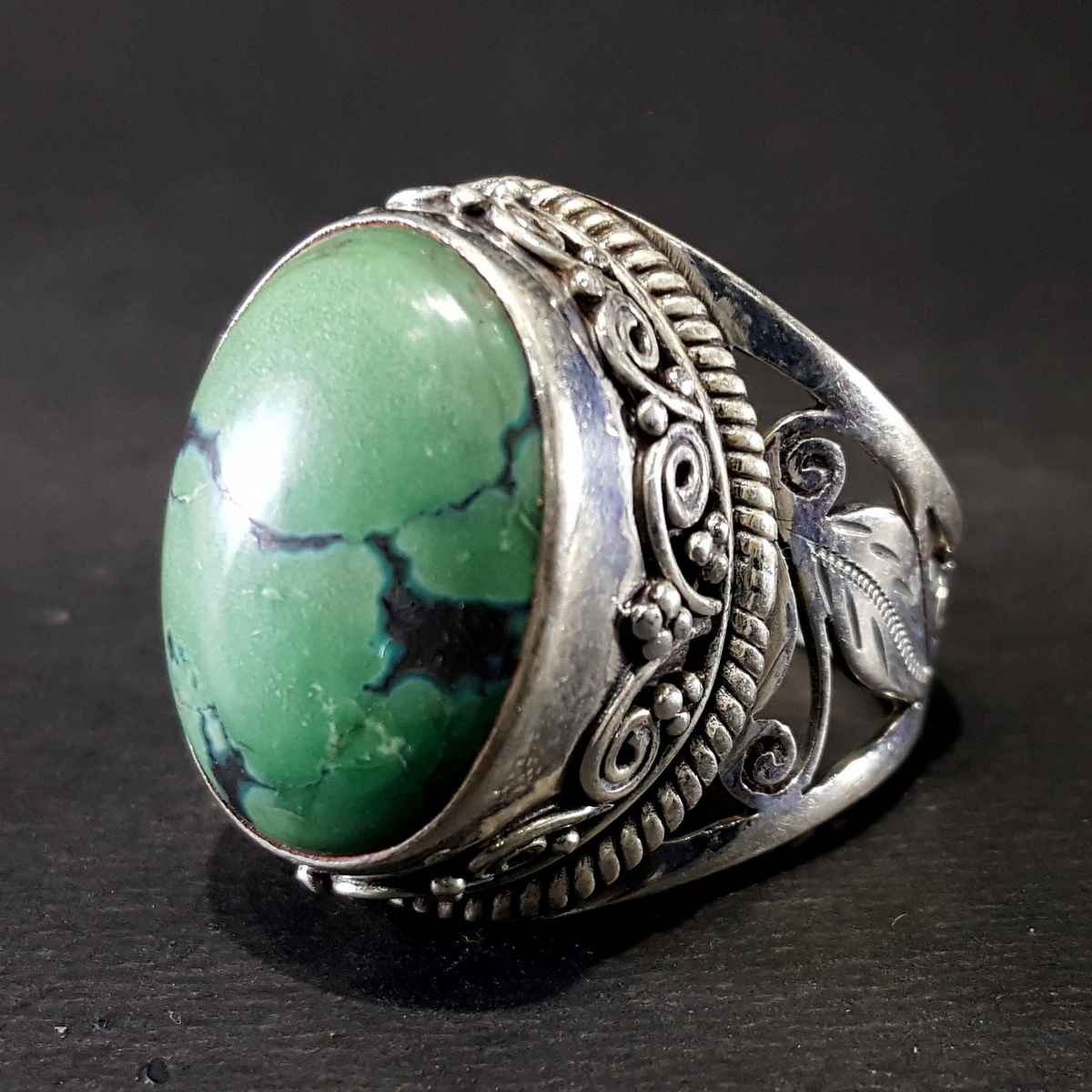 Tibetan Tourquise Silver Handmade Ring