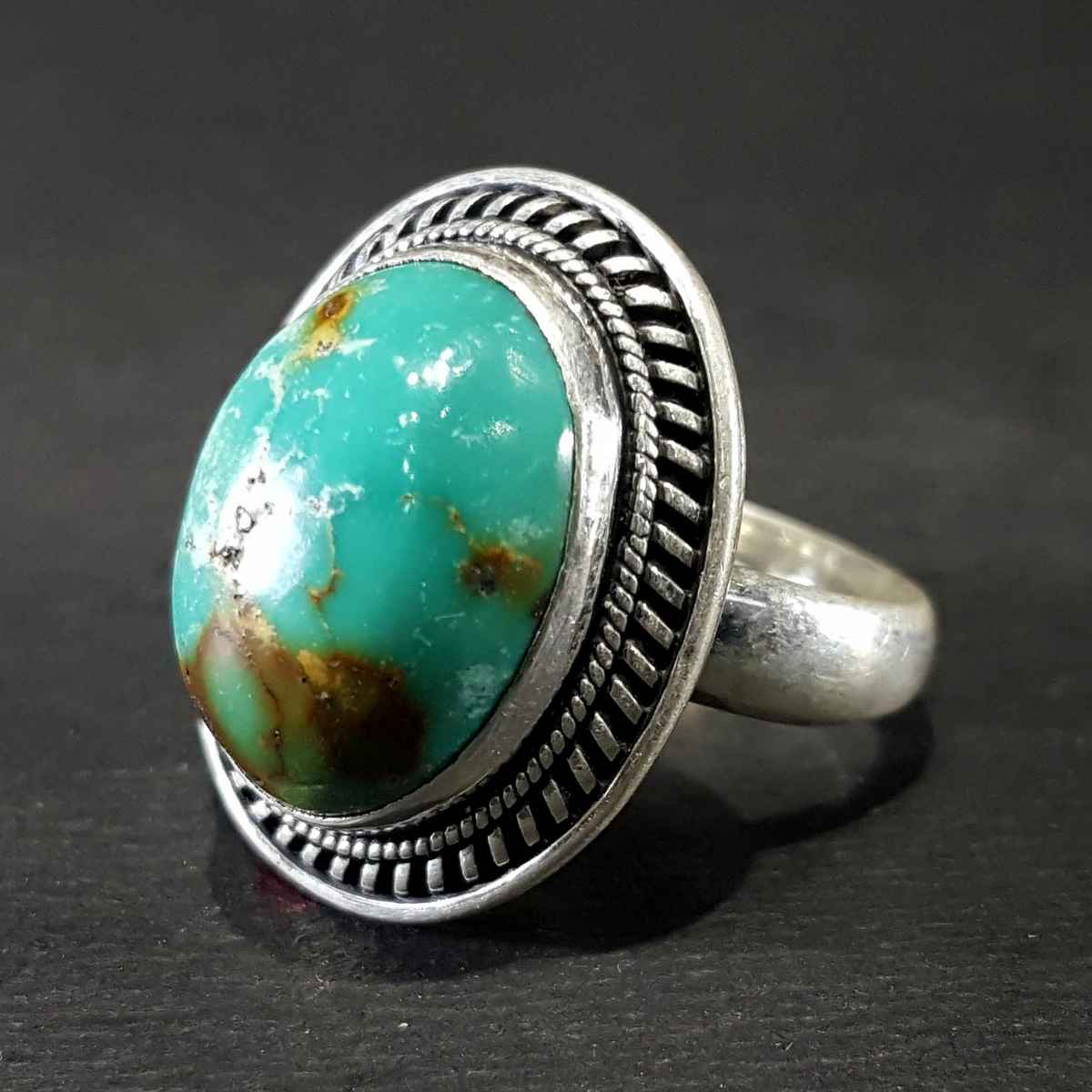 Tibetan Tourquise Silver Handmade Ring