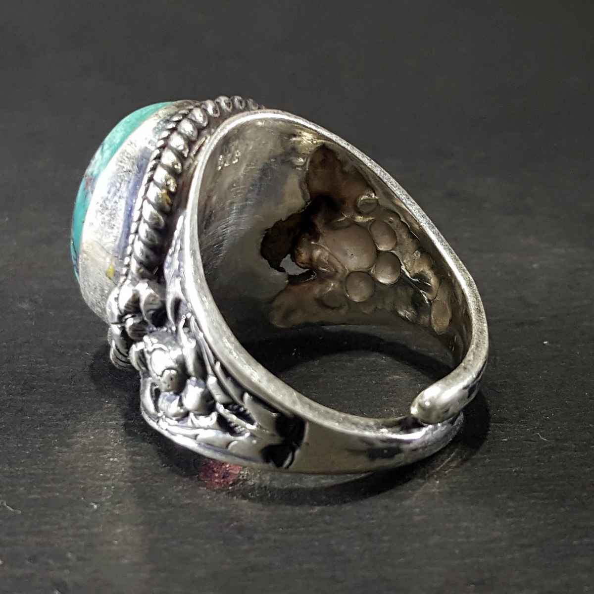 Tibetan Tourquise Silver Handmade Ring