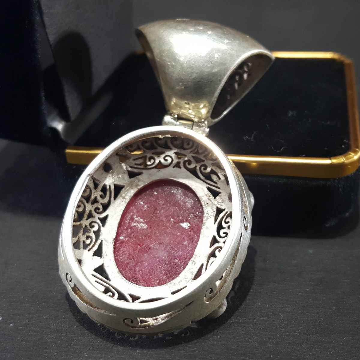 Ruby Handmade Silver Pendant