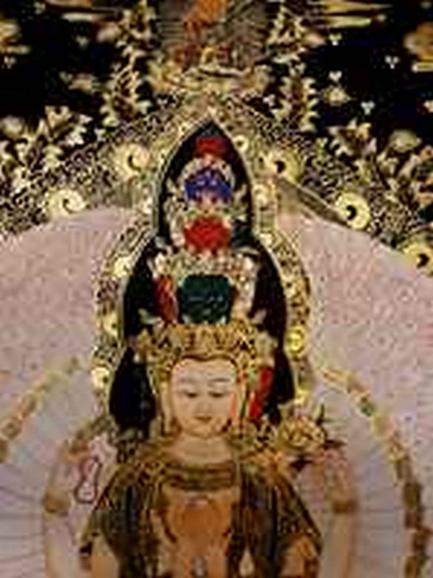 1000 Armed Avalokiteshvara Thangka <span Style=