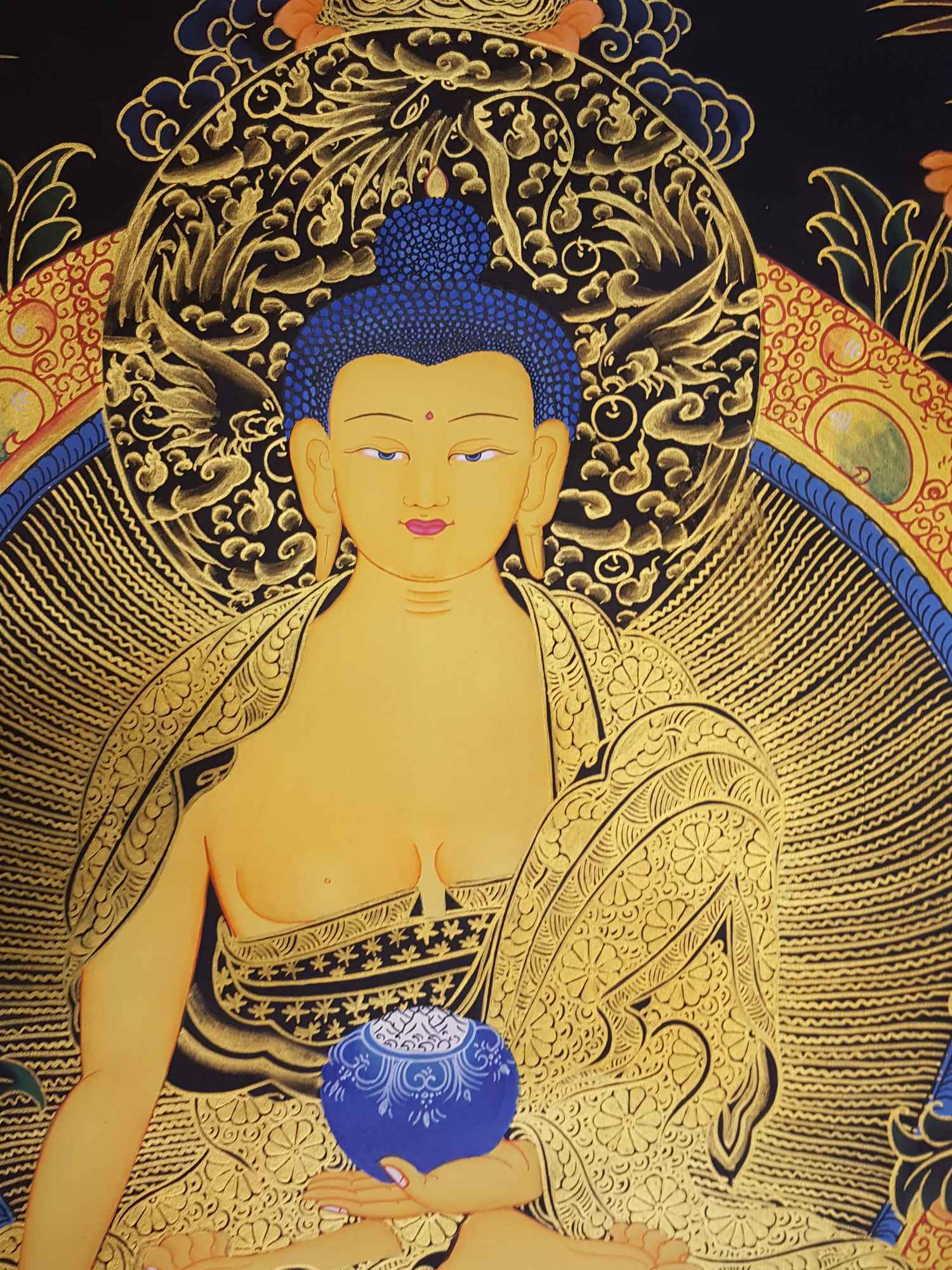 Shakyamuni Buddha Thangka <span Style=