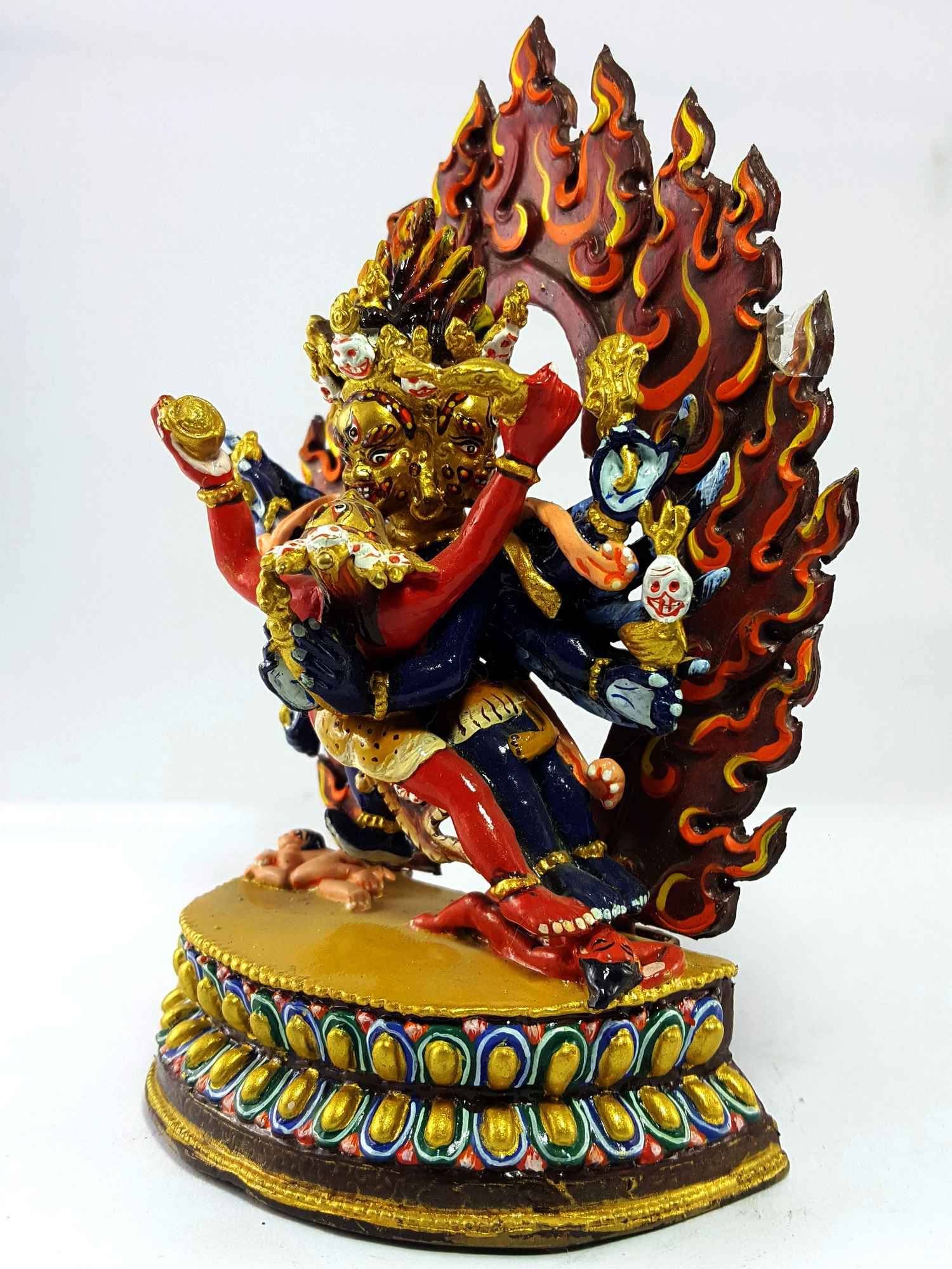 Vajrakilaya - Dorje Phurba Handmade Statue traditional Color Finishing