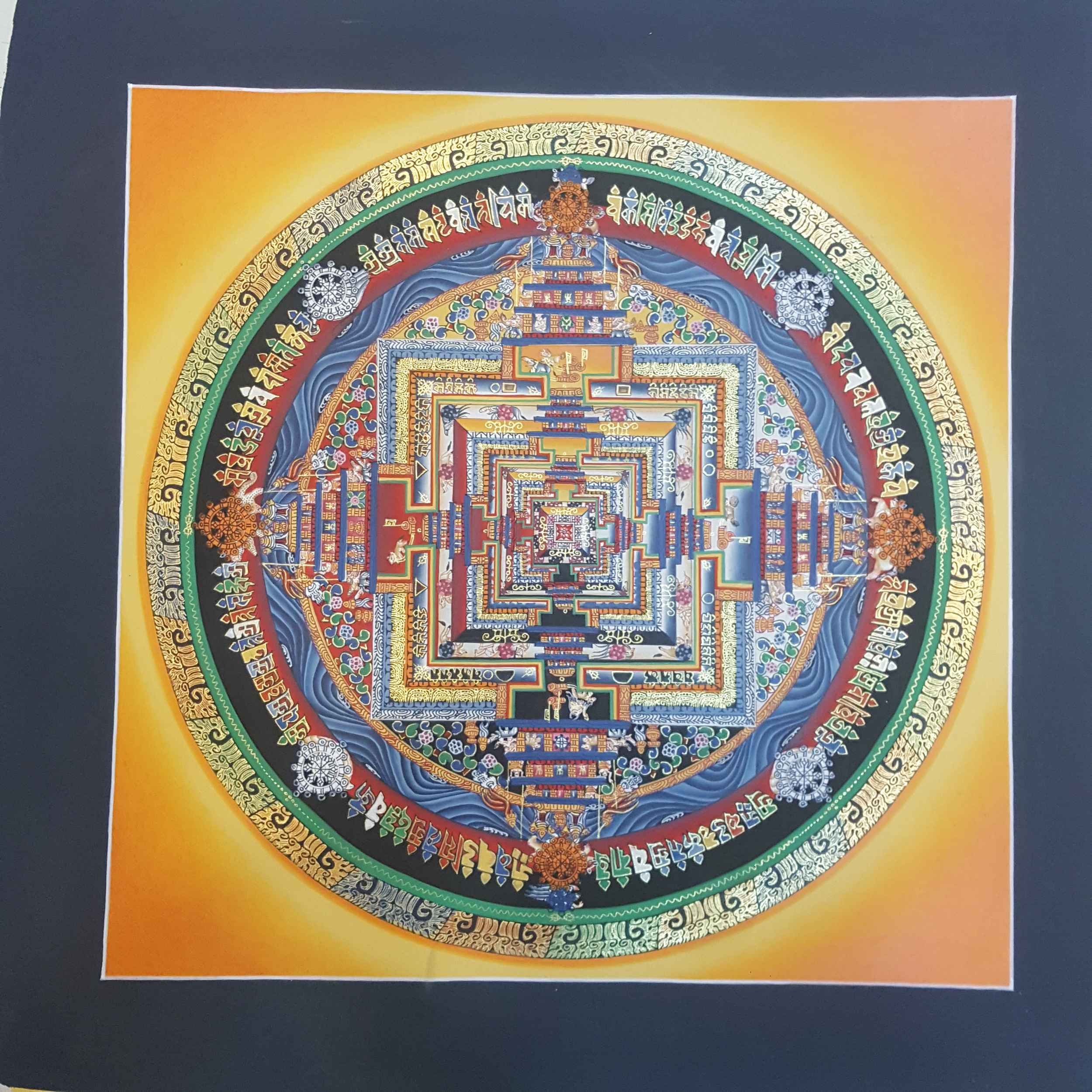 Yellow Kalachakra Mandala <span Style=